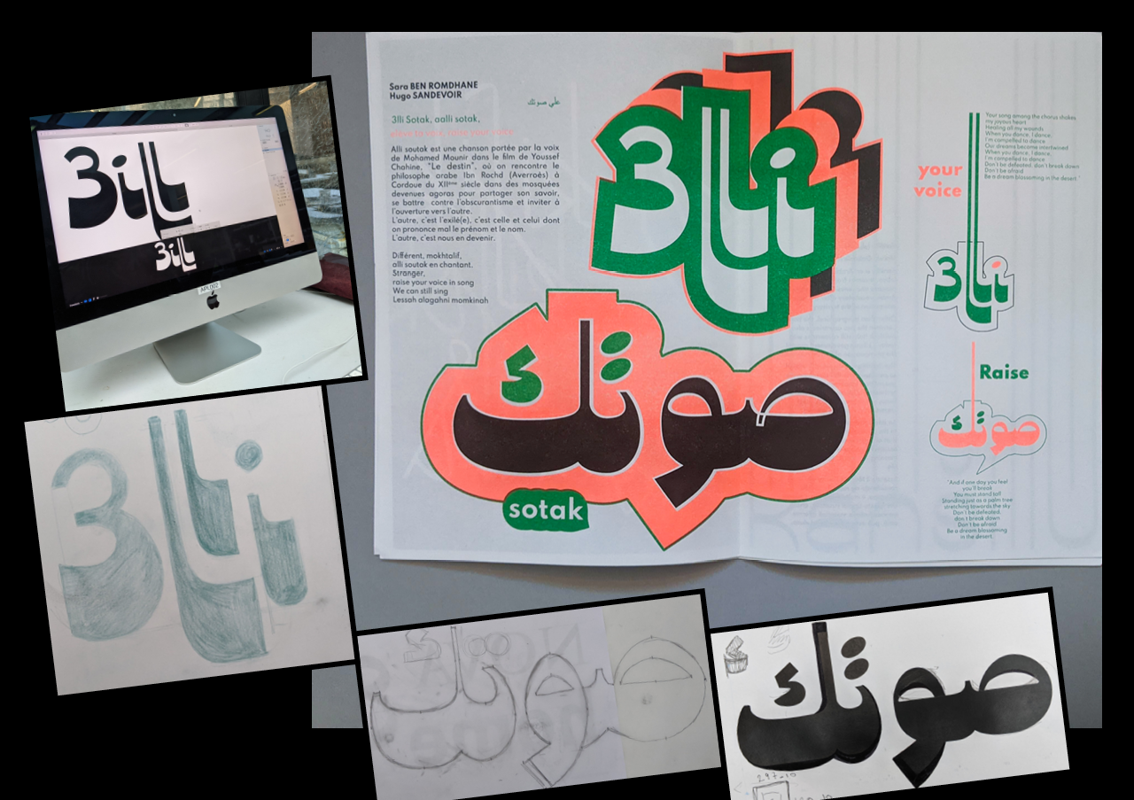 Make Letters Speak workshop Le Signe chaumont Naima BenAyed